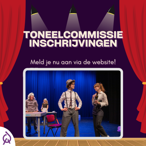 Toneelcommissie inschrijvingen